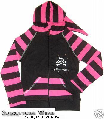 death kitty beano stripey pink haine emo!